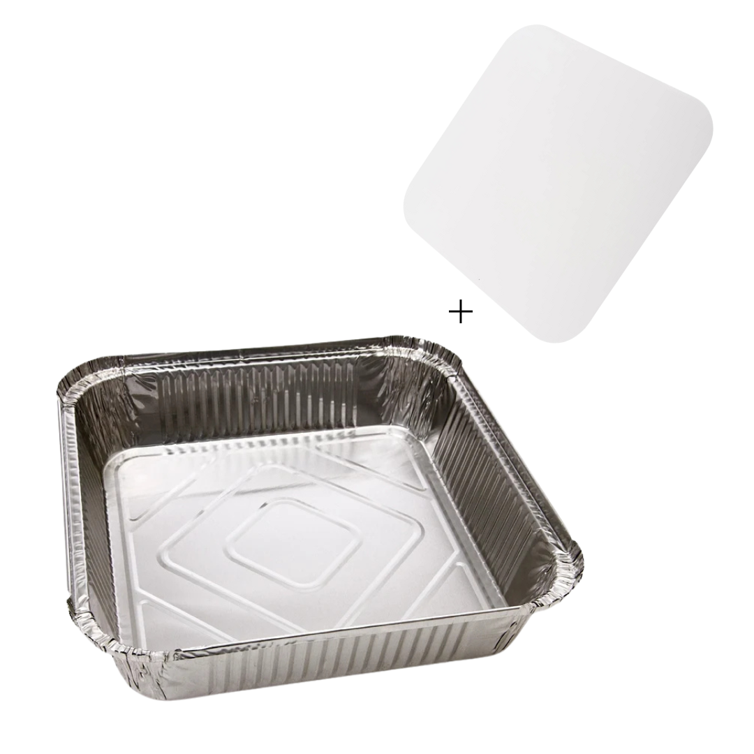 No.9 Deep Foil Container with lid (200 units)