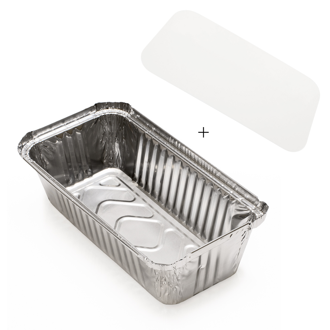 No.6 Foil Container with lid (500 units)