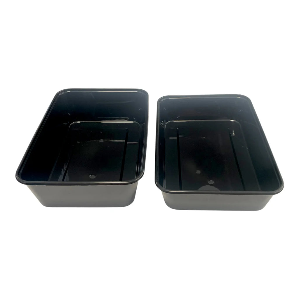 Microwave Container PP | Black base (125 Units)