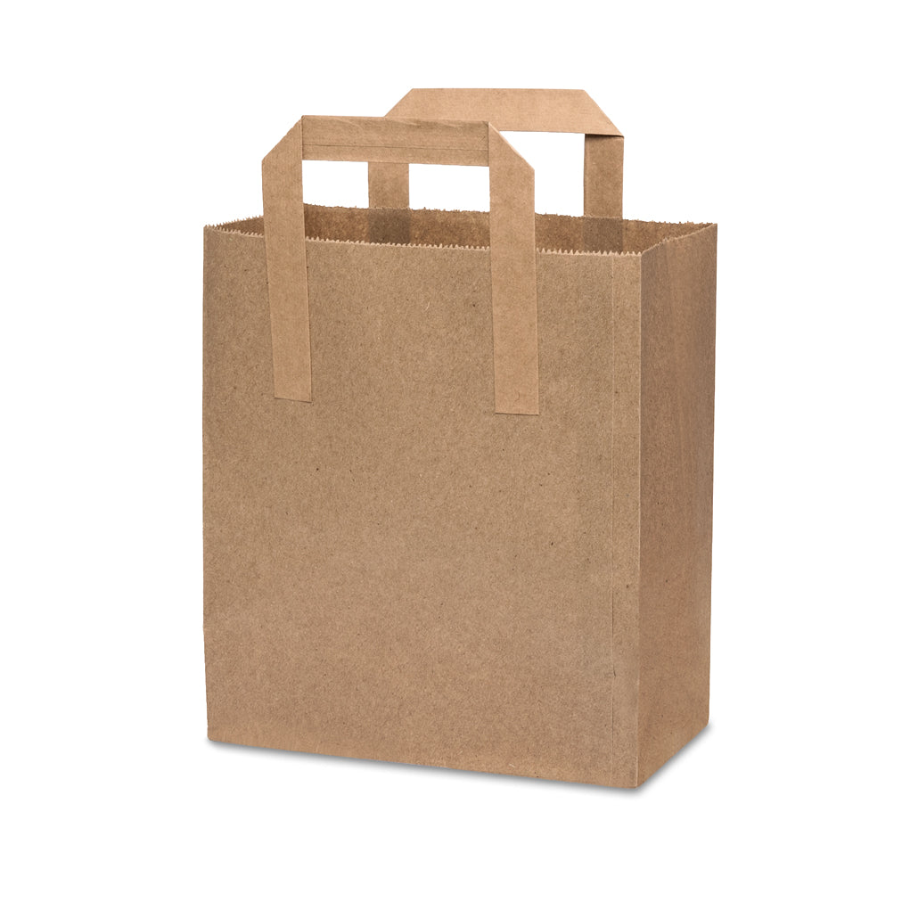 Brown Paper Bags with Ext Handle (250 units)
