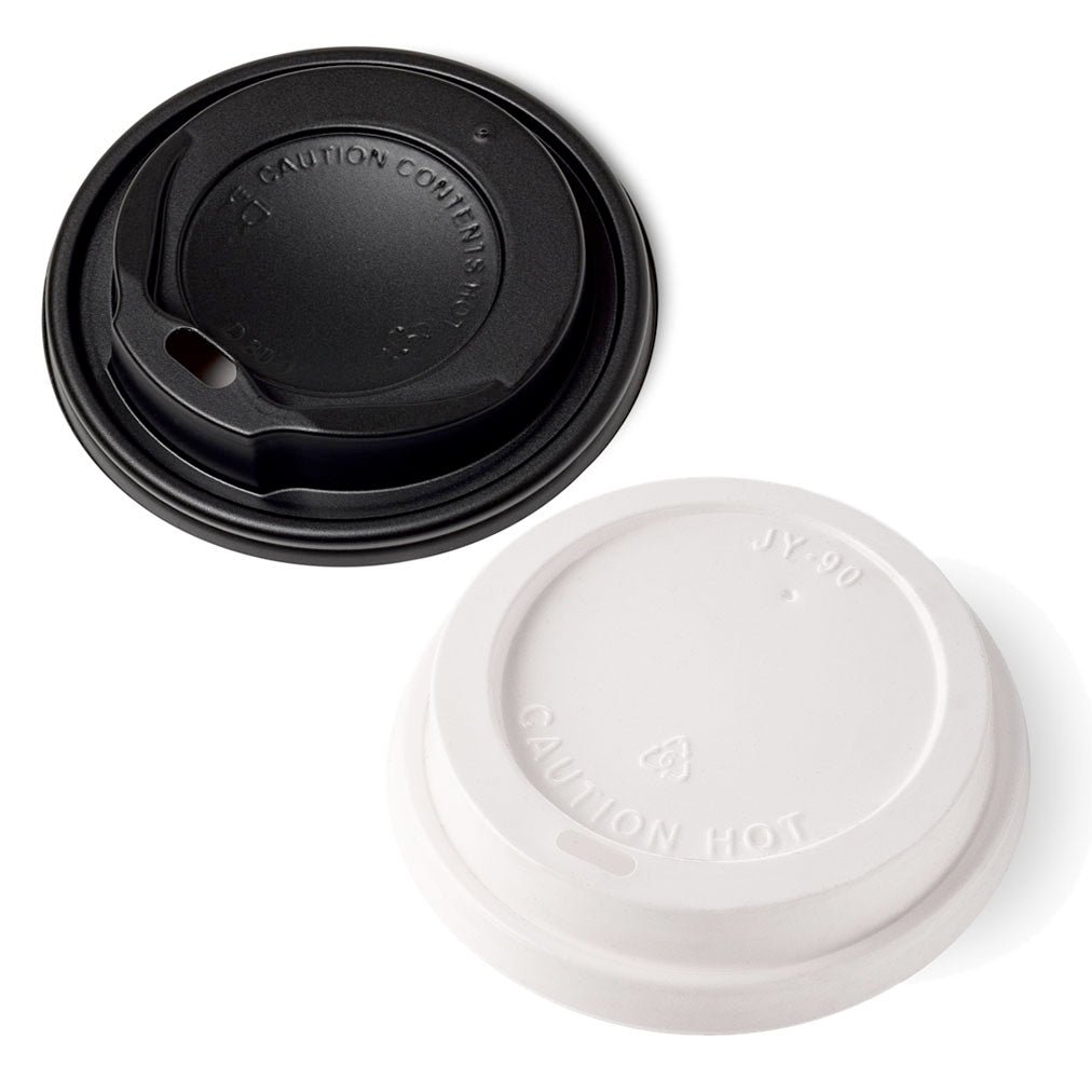 Sip Through PS Domed Black Lids (1000 units)