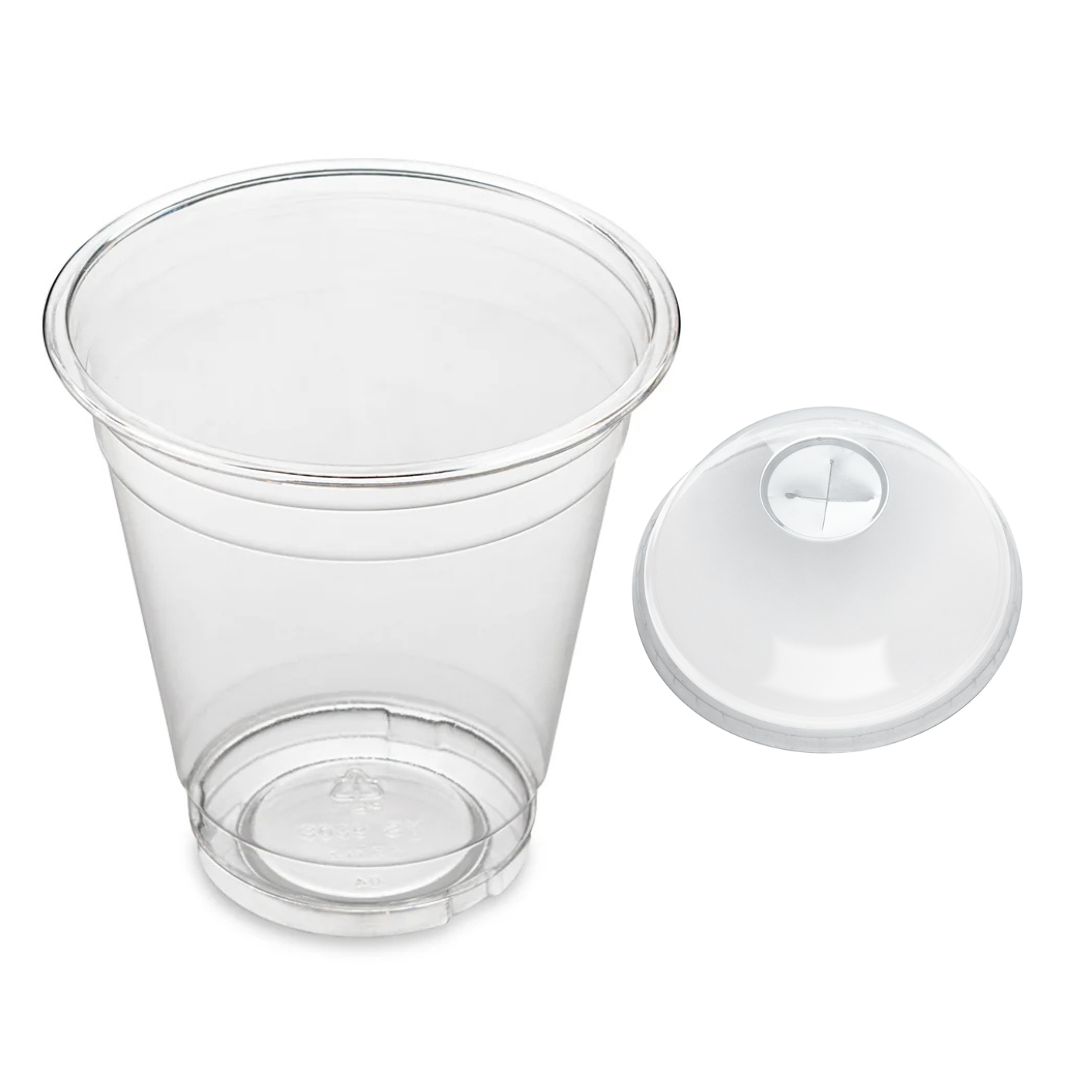 Clear Smoothie Cup RPET with Lid (1000 units)