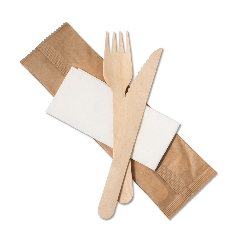 3 in1 Birchwood Cutlery (250 sets)
